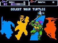 une photo d'Ã©cran de Teenage Mutant Ninja Turtles IV - Turtles In Time sur Nintendo Super Nes